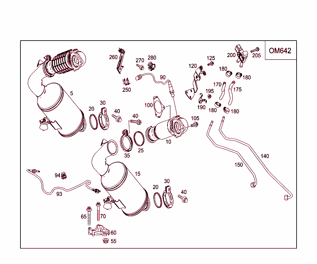 Exhaust System For Six-Cylinder Diesel Vehicles