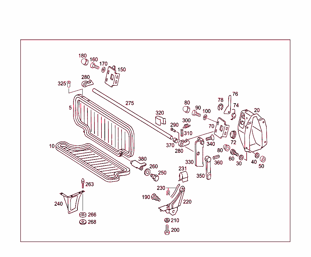 Rear Seat Support & Cushion Frame