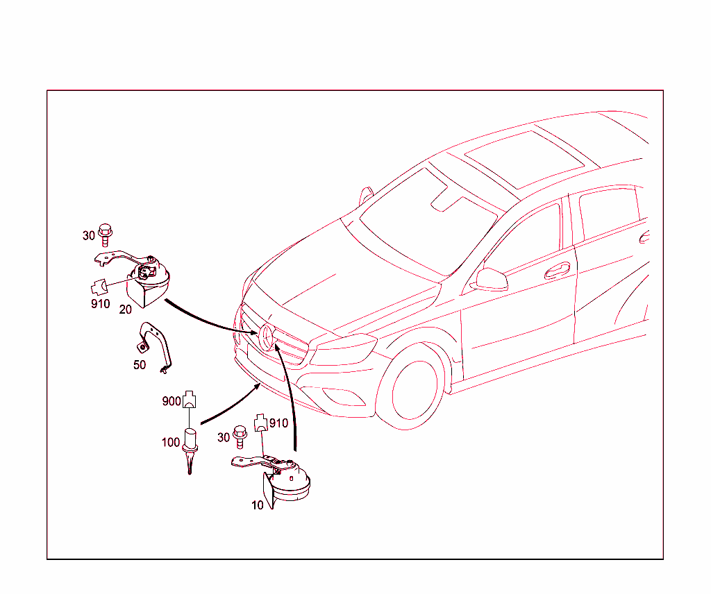 Horn And Outboard Temperature Indicator