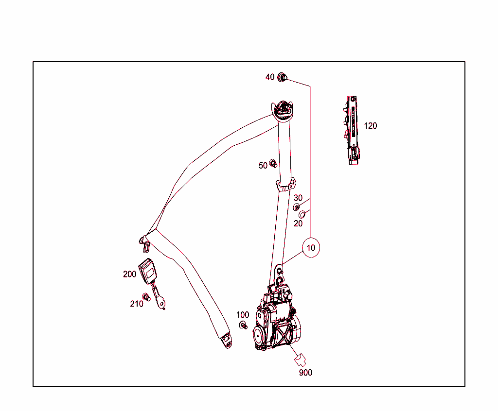 Front Seat Safety Belt
