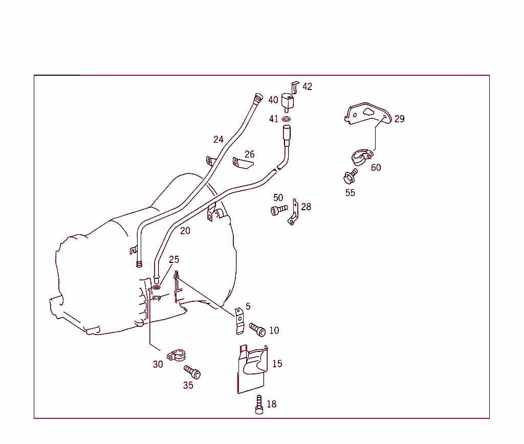 Attached Parts For Transmission, Oil Filler Pipe