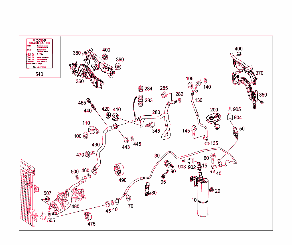 Refrigerant Line Arrangement