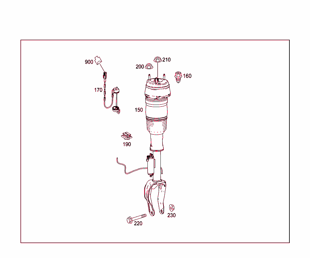 Spring Strut And Spring Strut Mounting Front