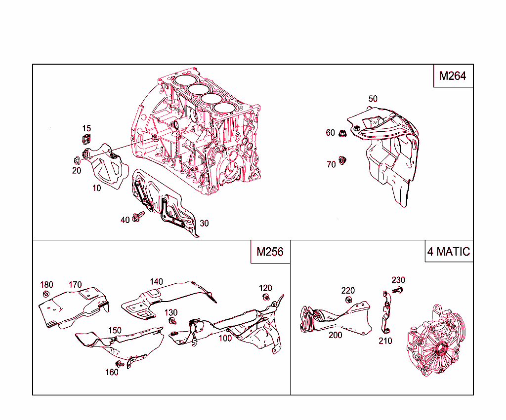 Shielding And Soundproofing At Engine, Transmission, Front Axle Transmission