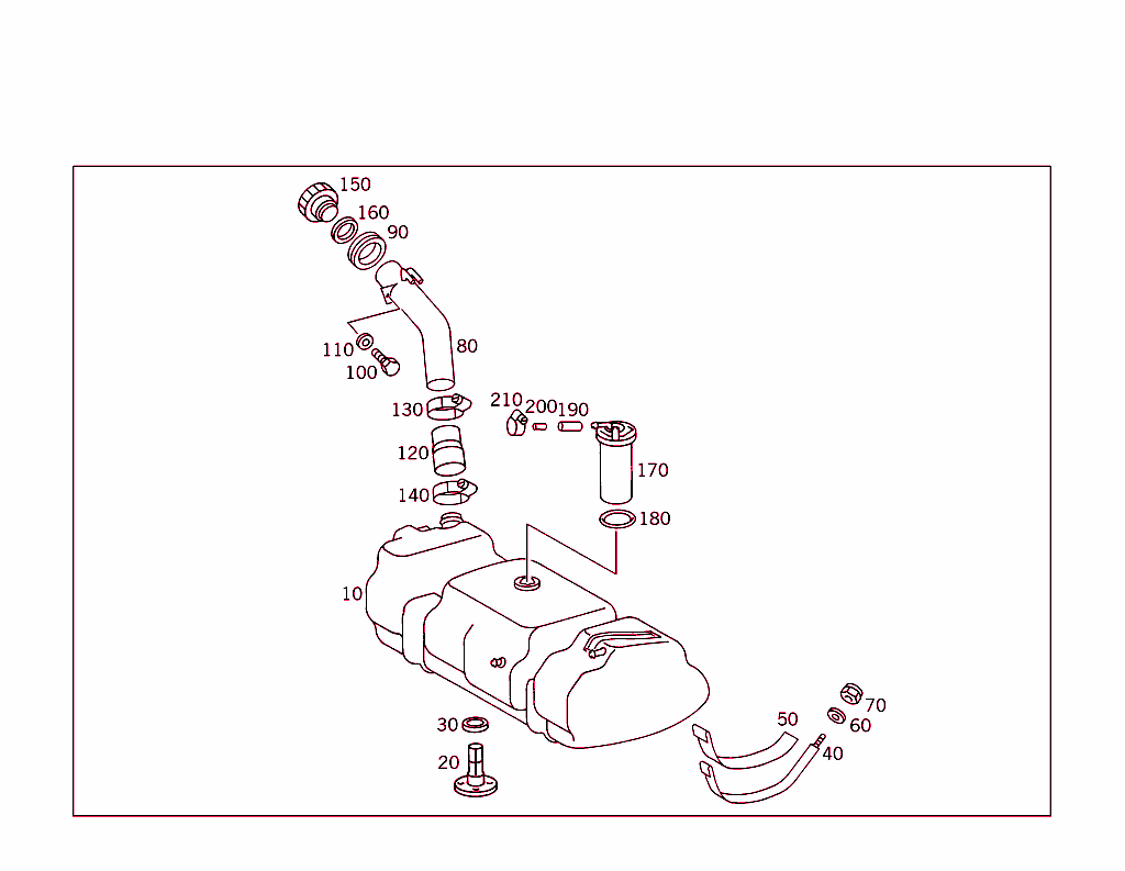 Fuel Tank With Attachment Parts
