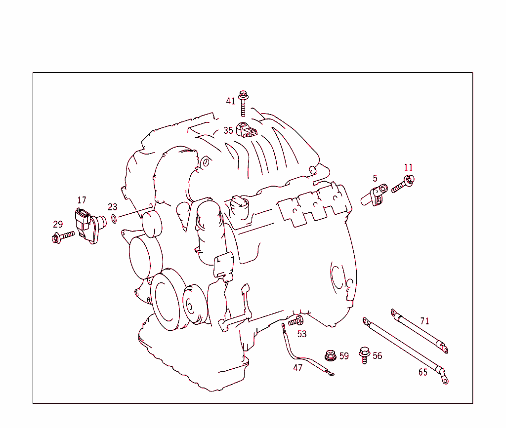 T.d.c. Sender Unit,Position Sender Unit,Knock Sensor,And Ground Strap