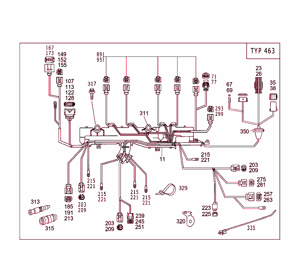 Engine Cable Harness