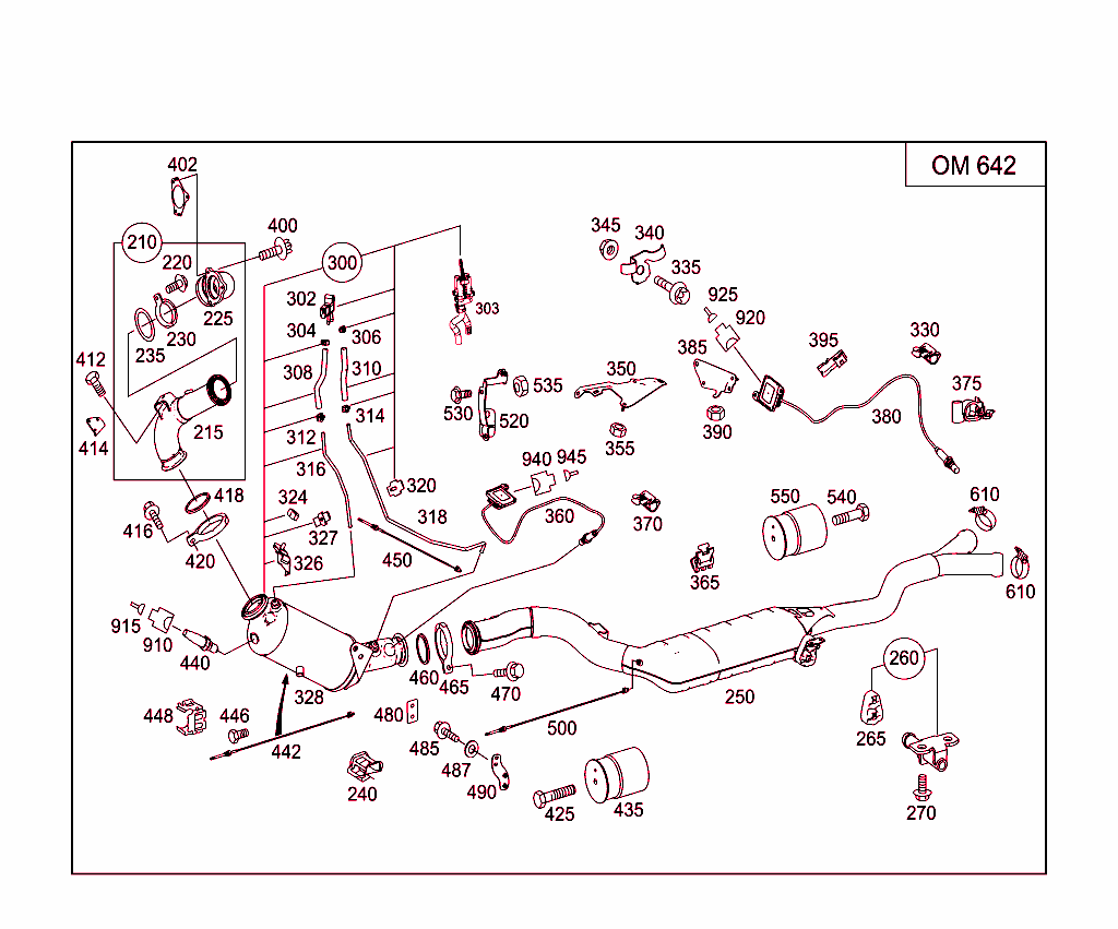 Exhaust System For Six-Cylinder Diesel Vehicles