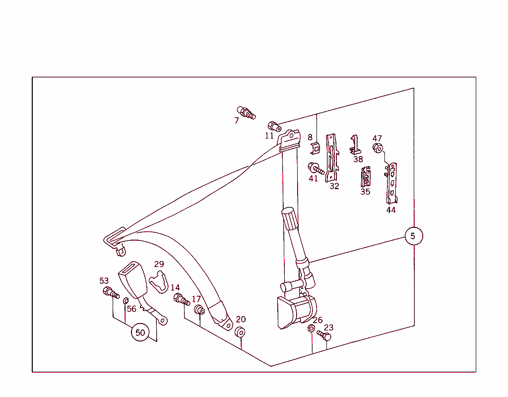 Front Seat Safety Belt