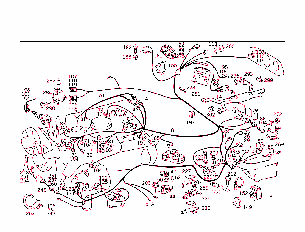 Engine Cable Harness And Electric Cables Used For Additional Fan