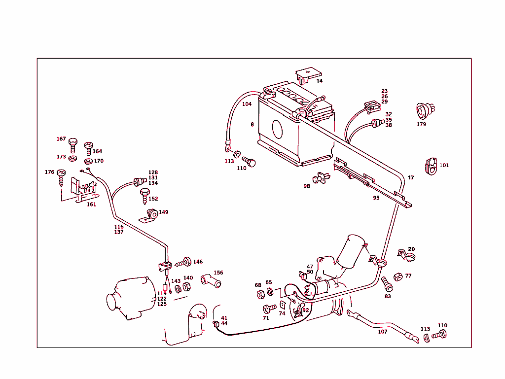 Battery,Starter/Alternator Cable