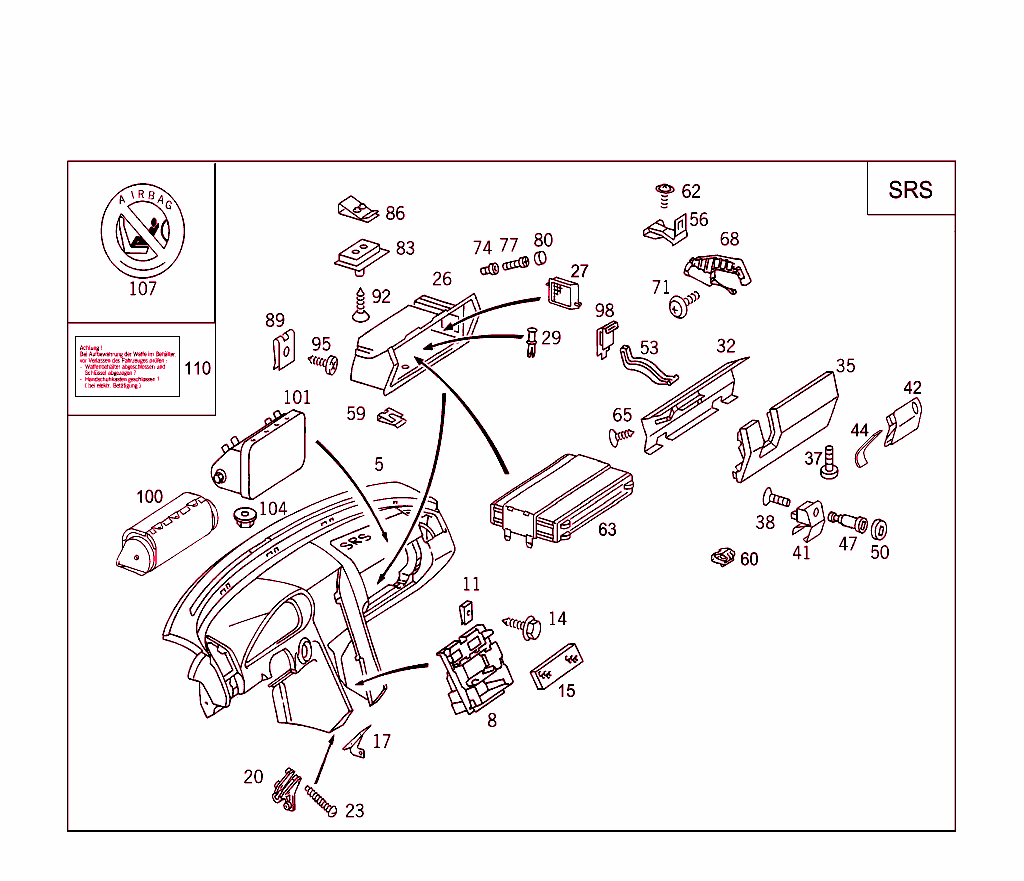 Instrument Panel And Glove Box With Passenger Air Bag