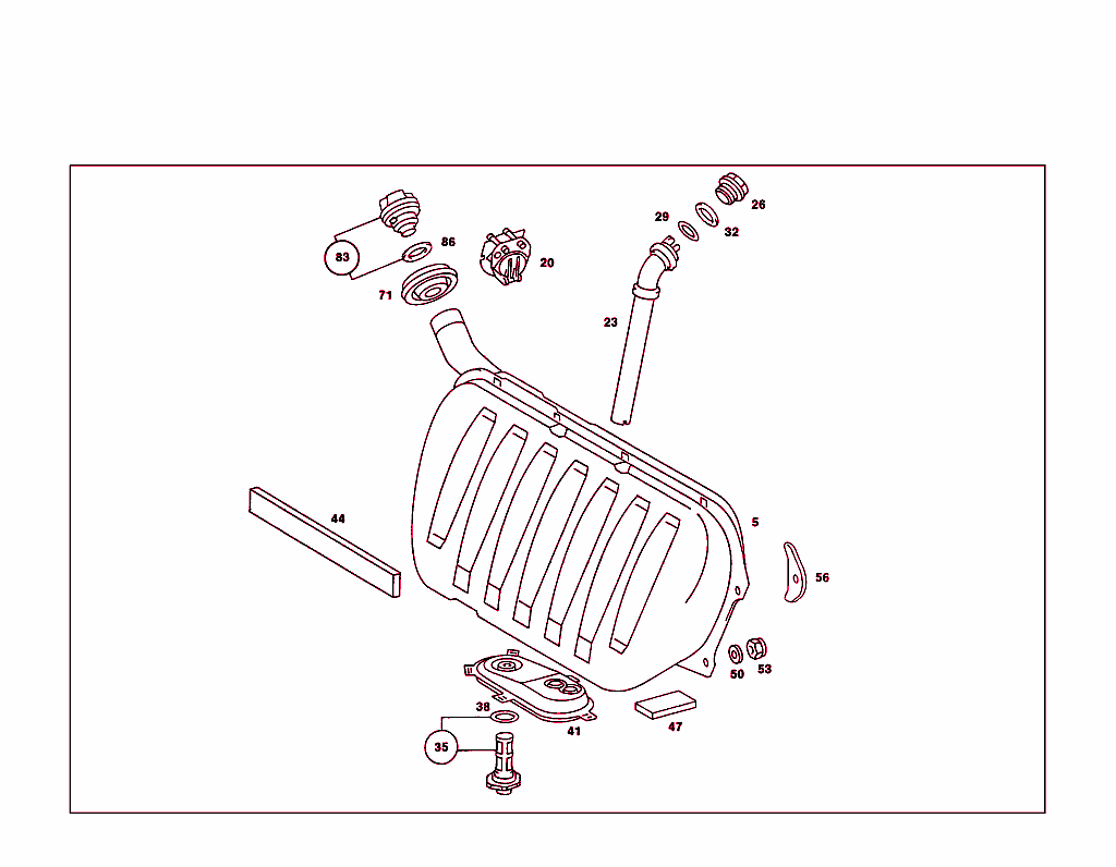 Fuel Tank With Attachment Parts