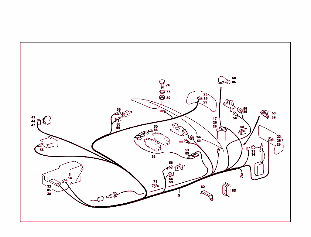 Tail Lamp Cable Harness And Fuel Pump Cable