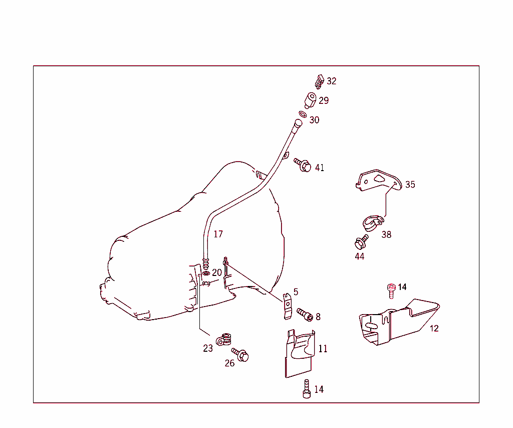 Detachable Transmission Components,Oil Filler Pipe,C-Class