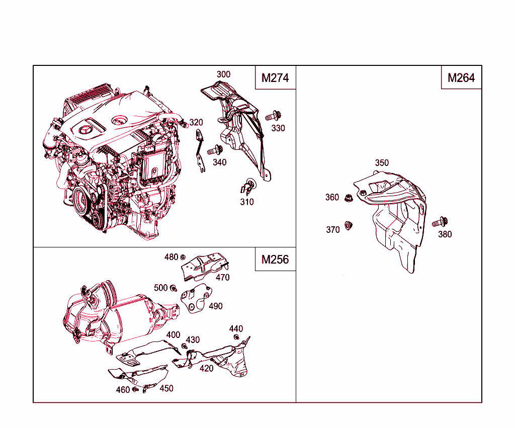 Shielding And Soundproofing At Engine, Transmission, Front Axle Transmission