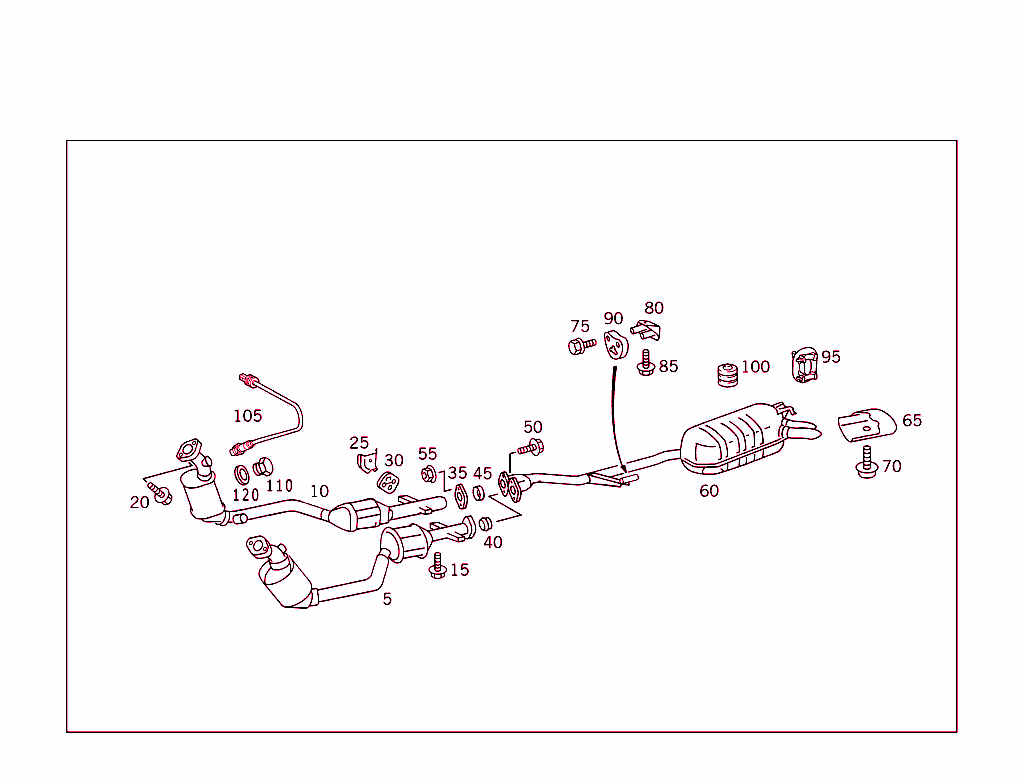 Exhaust System Used On Eight-Cylinder Gasoline Vehicles