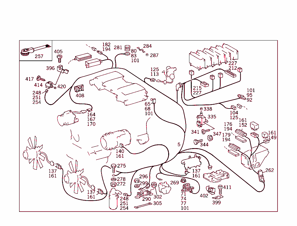 Engine Cable Harness,Body Mounted