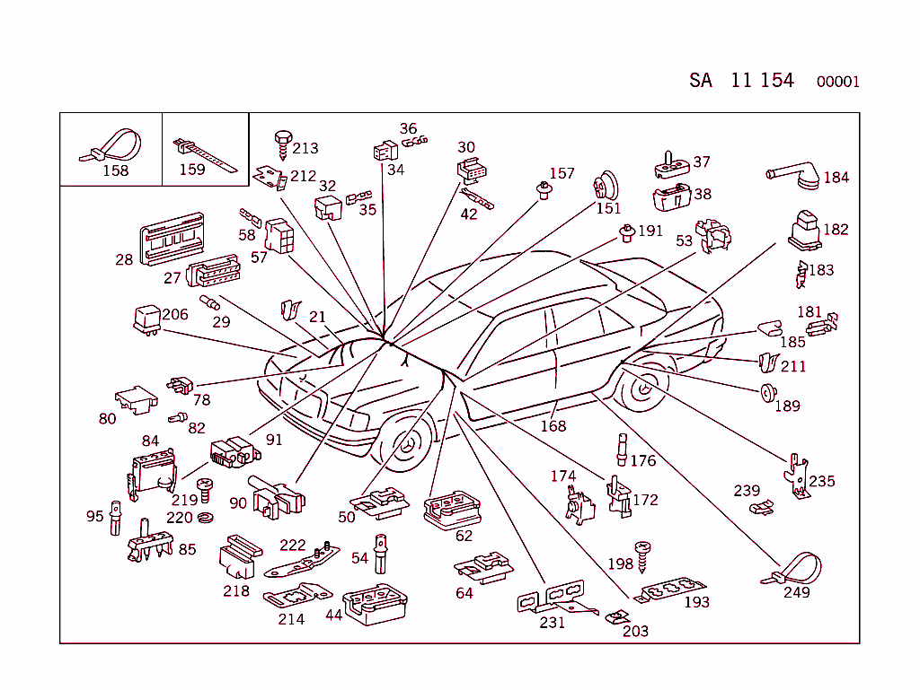 Additional Heater,Range Of Electrical Parts (For Types 129,140 See Standard Version)