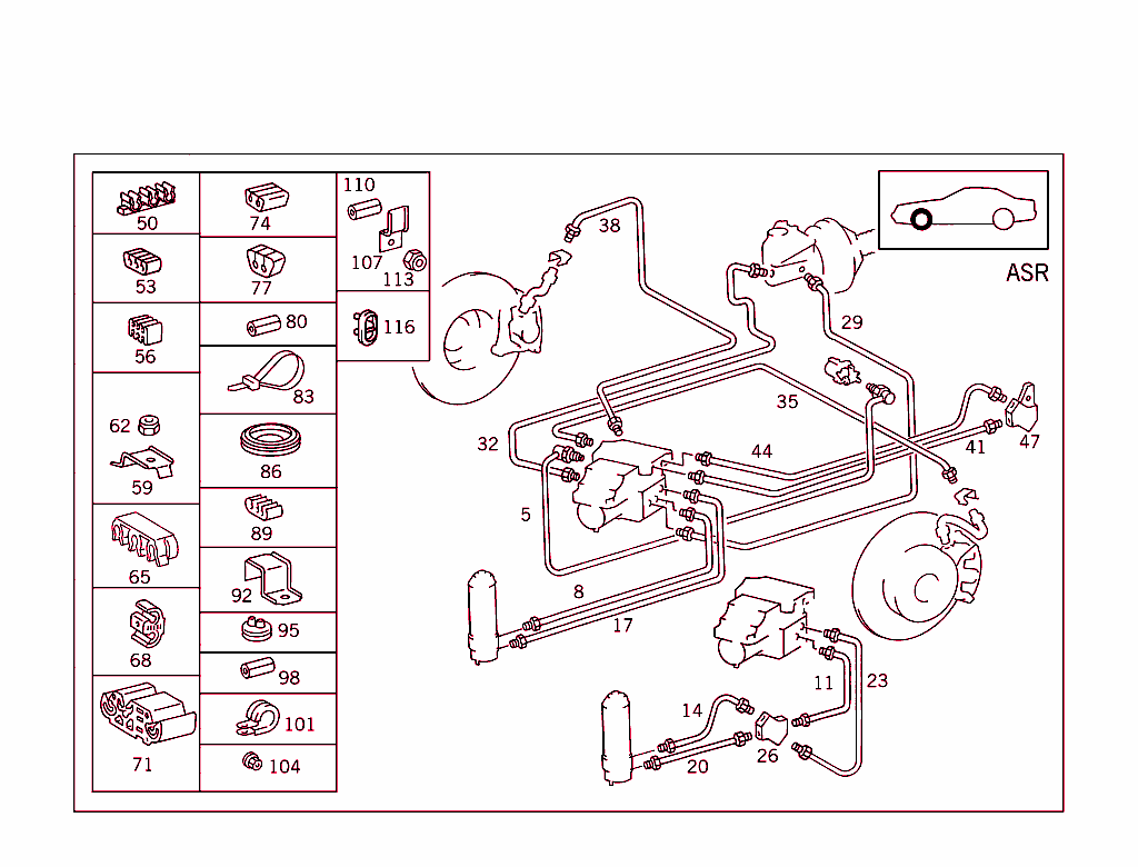 Brake Lines Used For Acceleration Skid Control (Asr)