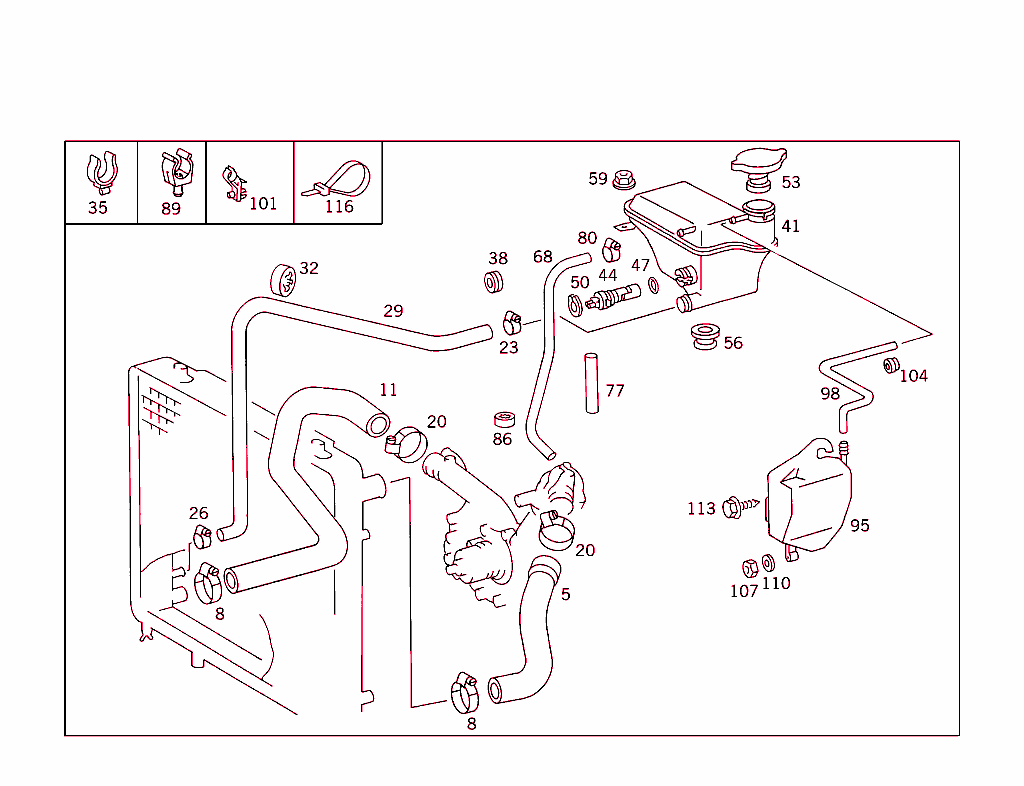Expansion Tank,Mounting And Hoses
