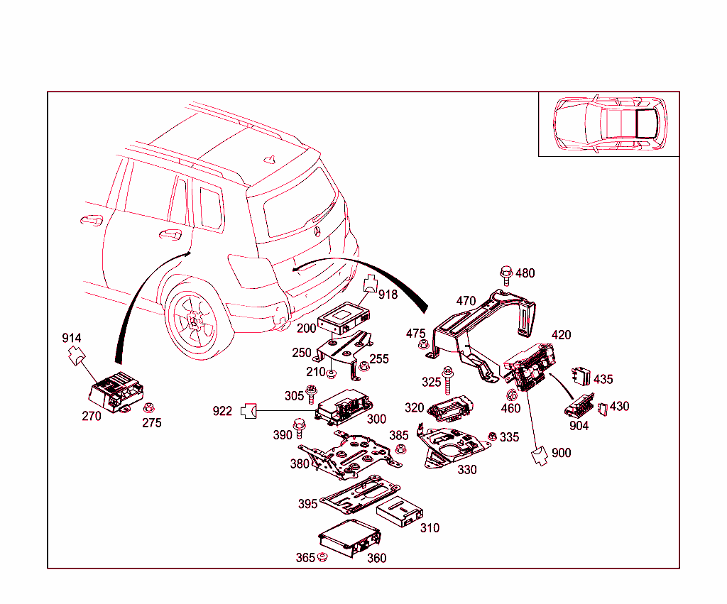 Control Modules And Relay In Trunk