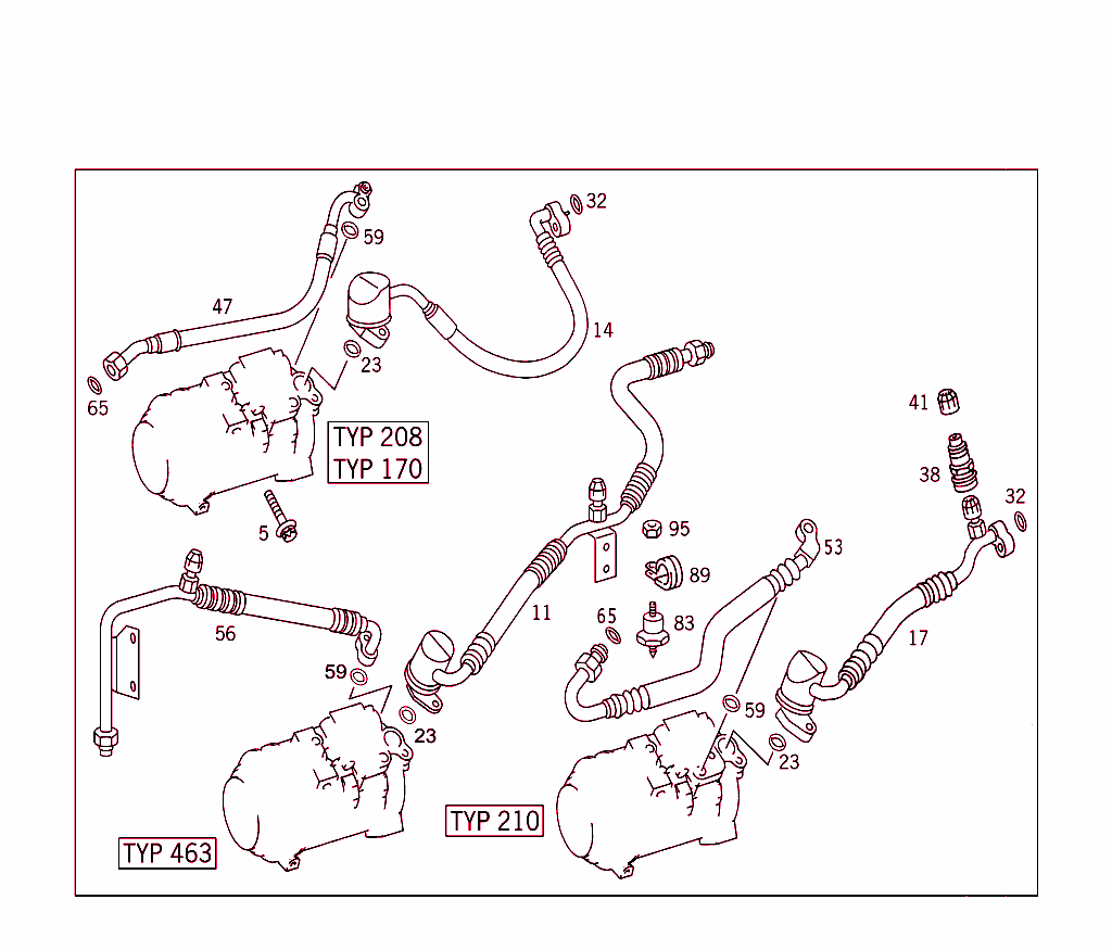 Refrigerant Compressor Attachment Parts