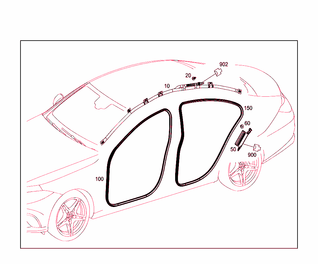 Head Protection Curtain, Door Edge Guard Sections