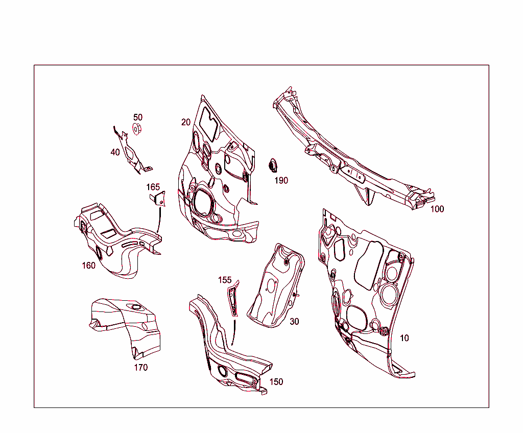 Fire Wall And Connection Parts