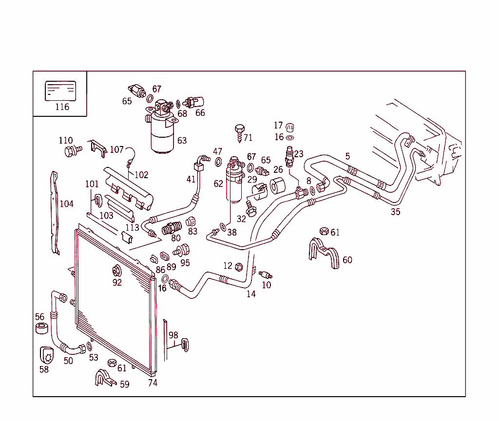Refrigerant Line Arrangement