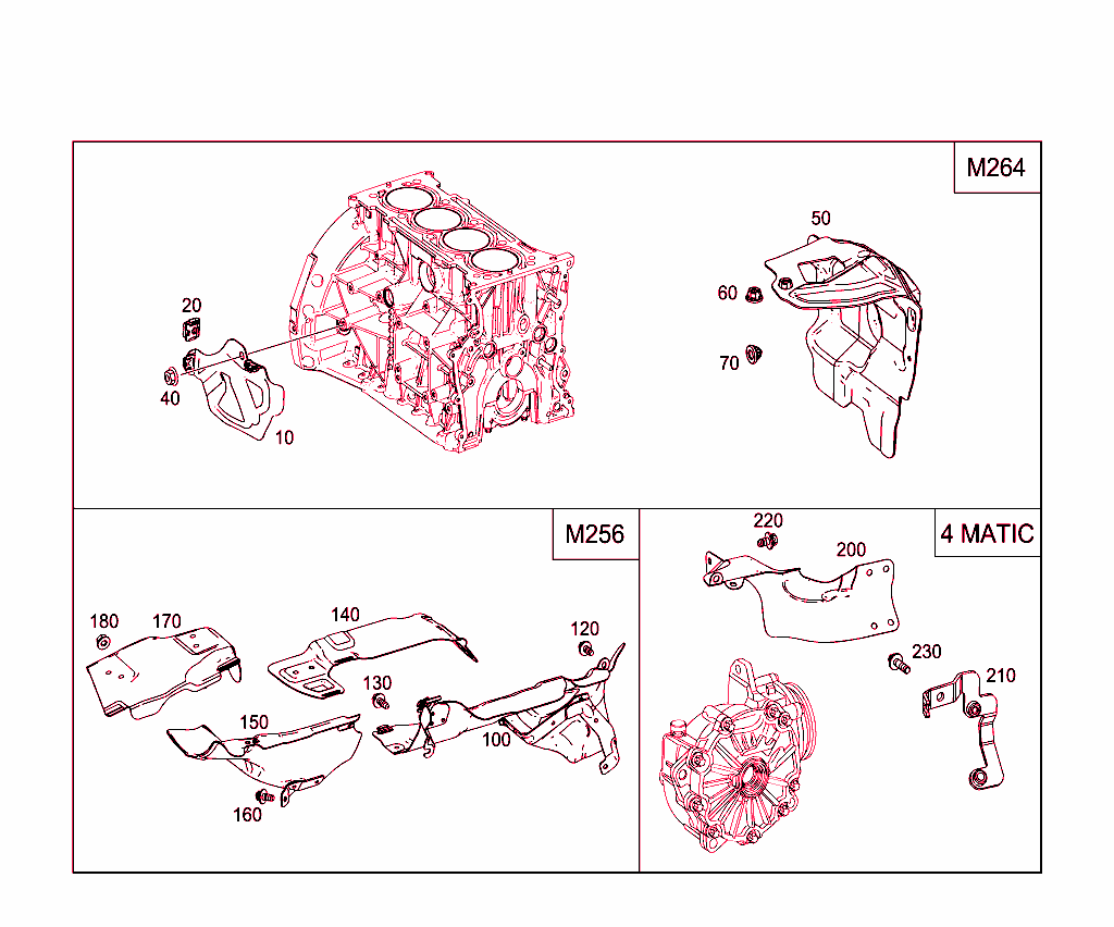 Shielding And Soundproofing At Engine, Transmission, Front Axle Transmission