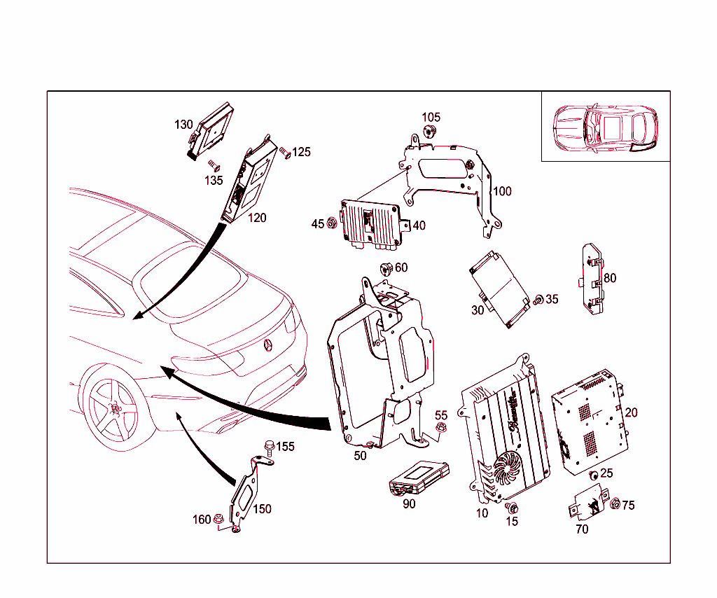 Control Modules And Relay In Trunk