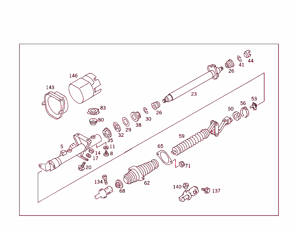Steerg.column Jacket Tube & Steerg. Shaft