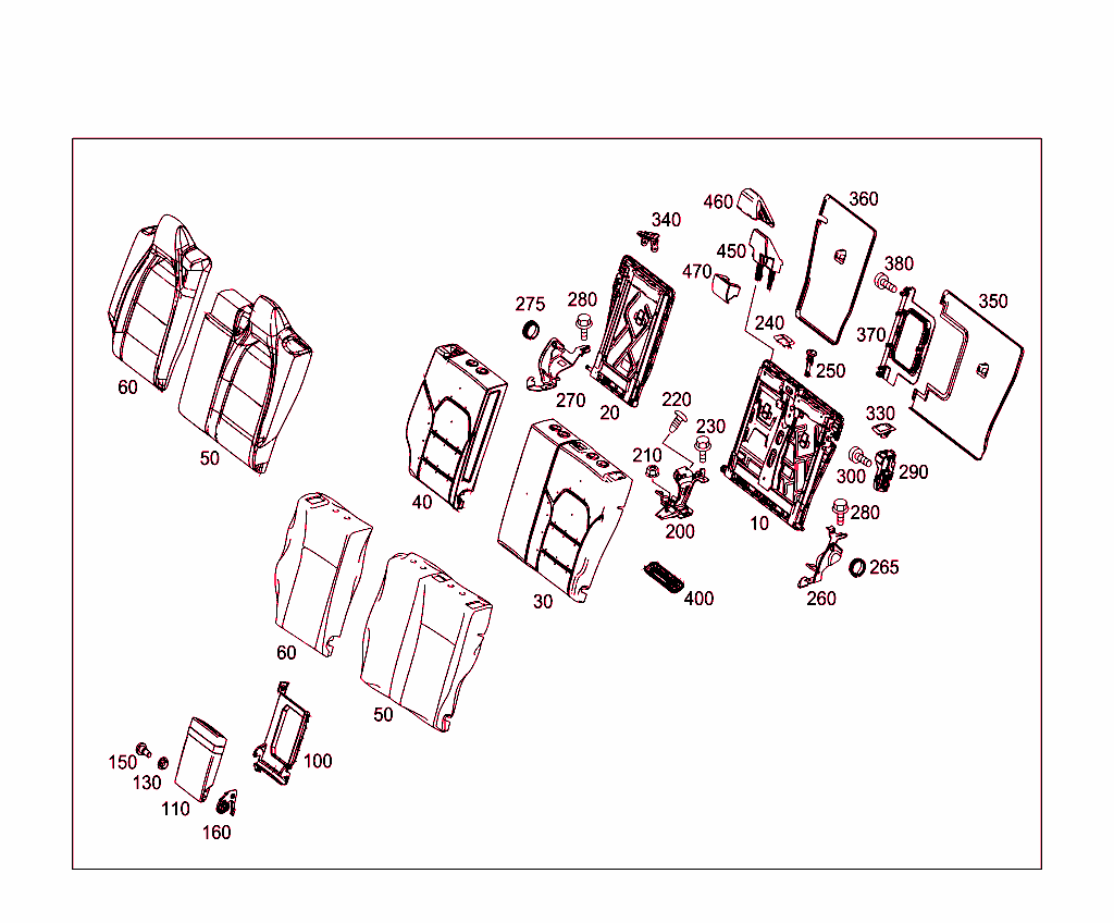 Rear Folding Backrest