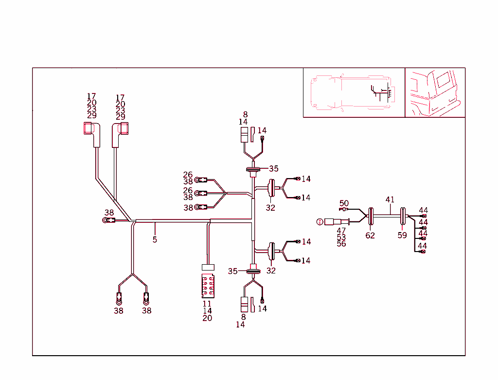 Tail Lamp Cable Harness