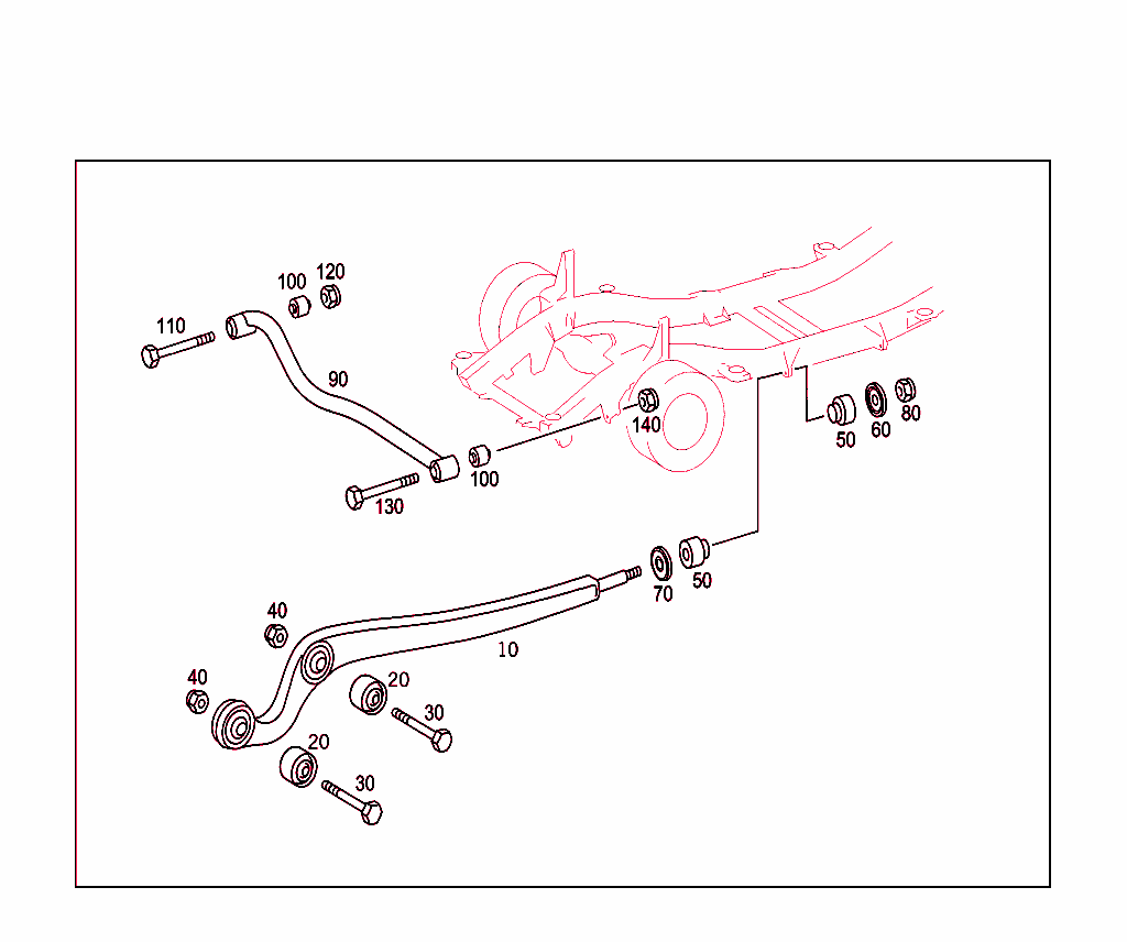 Front Axle Longitudinal & Transverse Control Arms