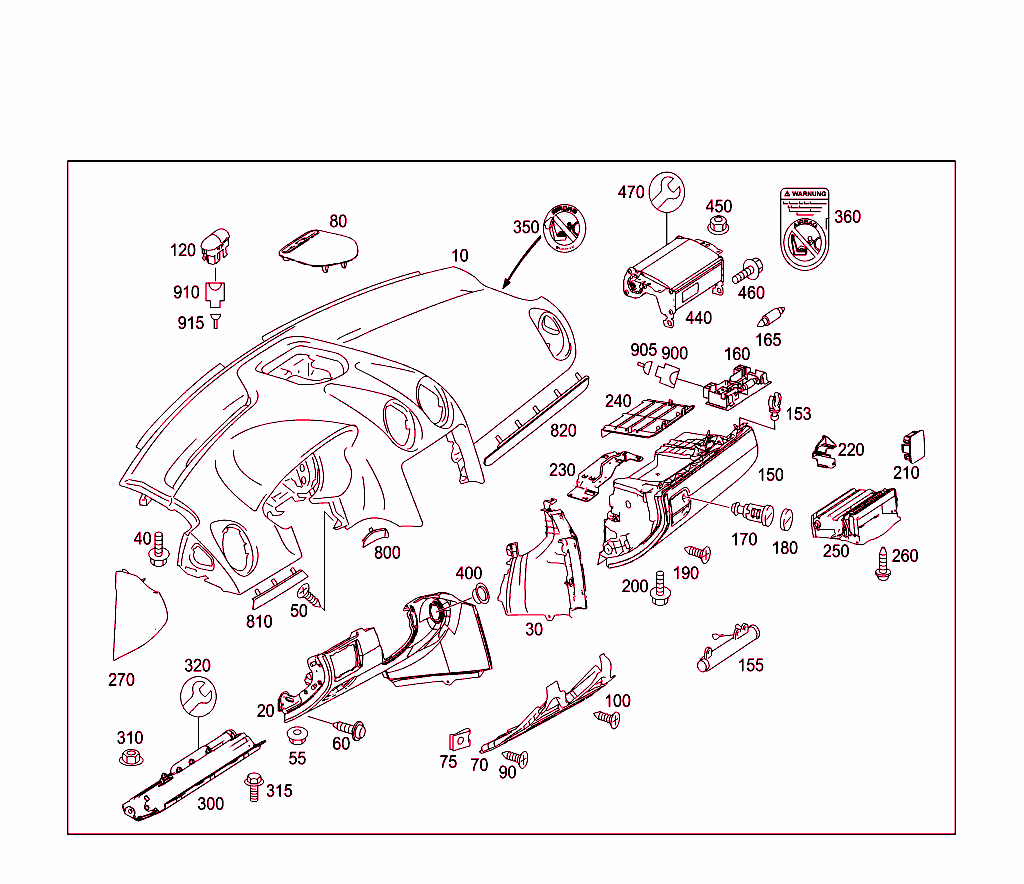 Instrument Panel With Glove Box,Body Parts For Passenger Airbag