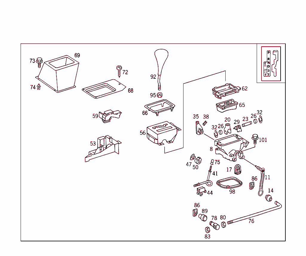 Floor Shift Used With Automatic Fourspeed Transmission