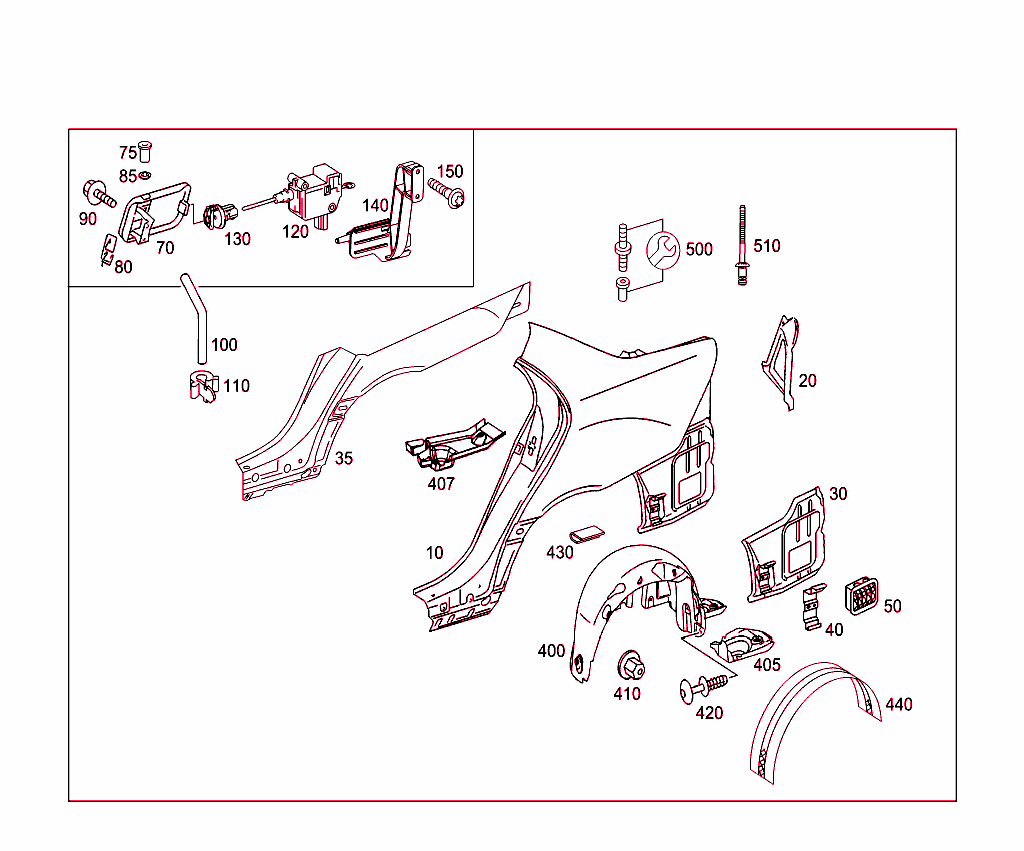 Guardabarros trasero