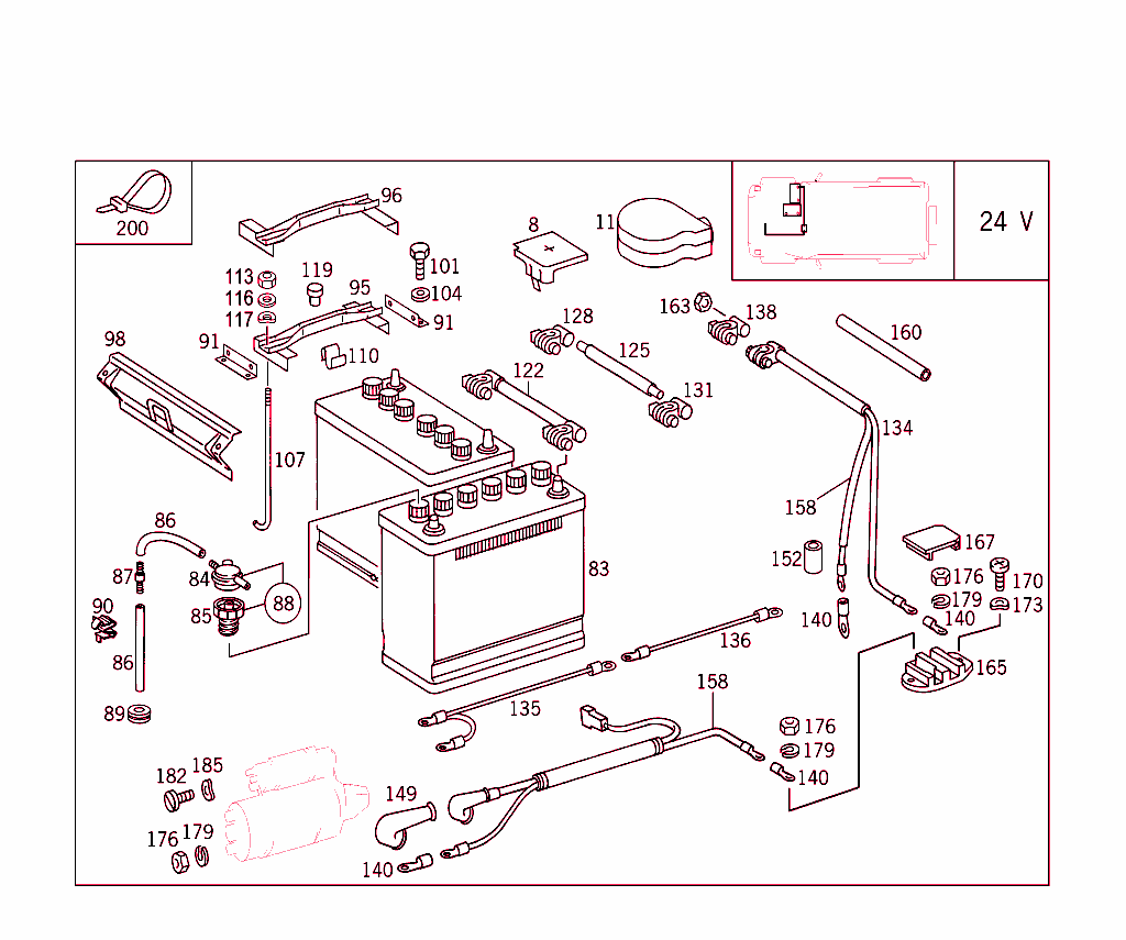 Battery,Starter/Alternator Cable