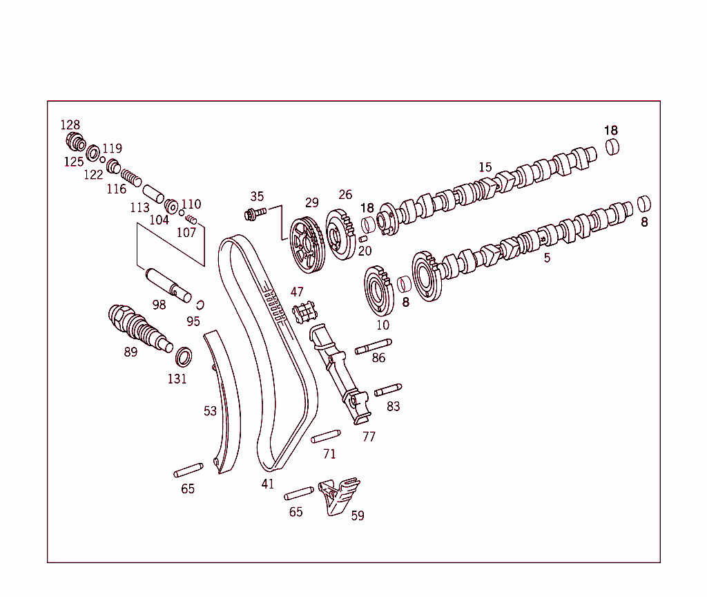 Camshaft And Chain Drive
