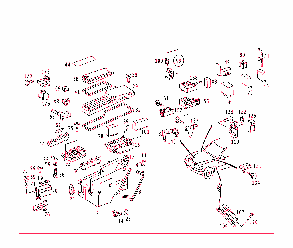 Fuse Cabinet,Fuse Box And Relay Unit