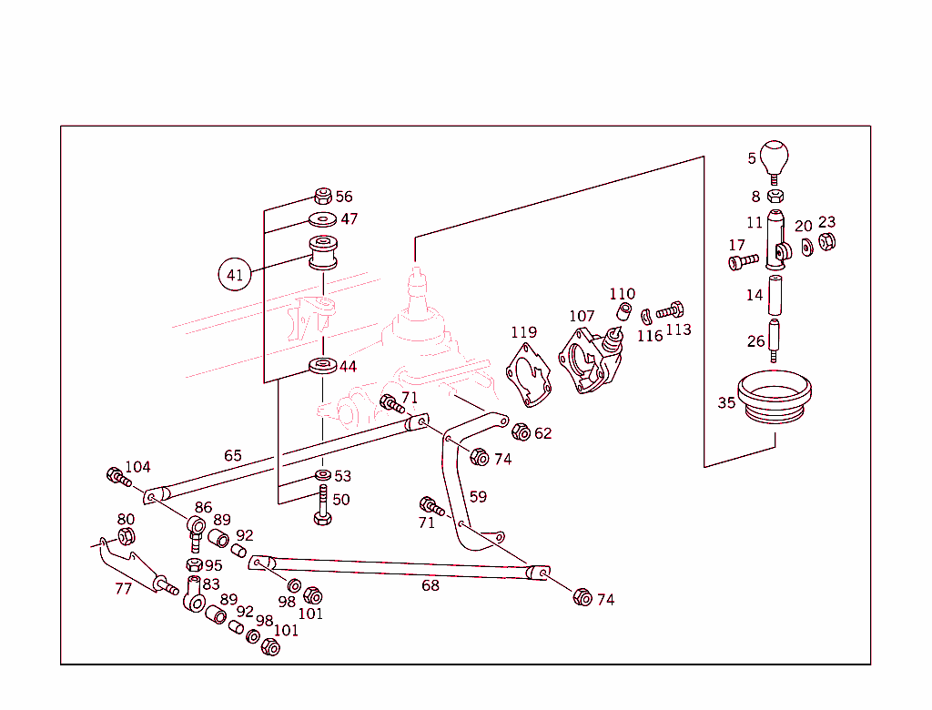 Transfer Case Suspension