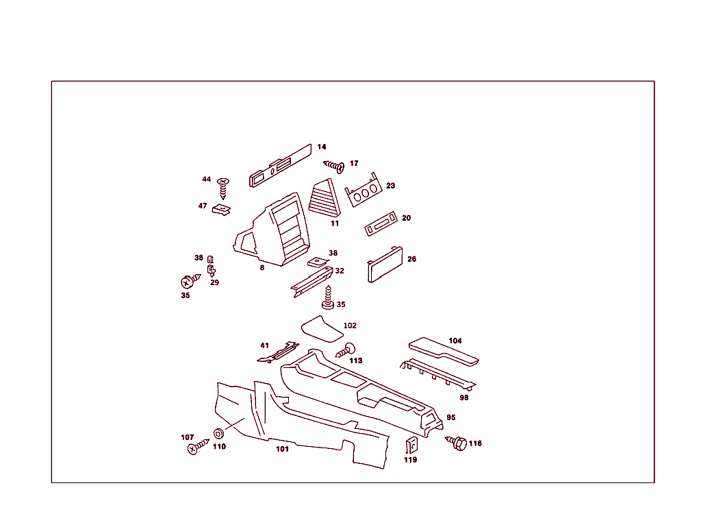 Housing Below Instrument Panel, And Housing With Tray