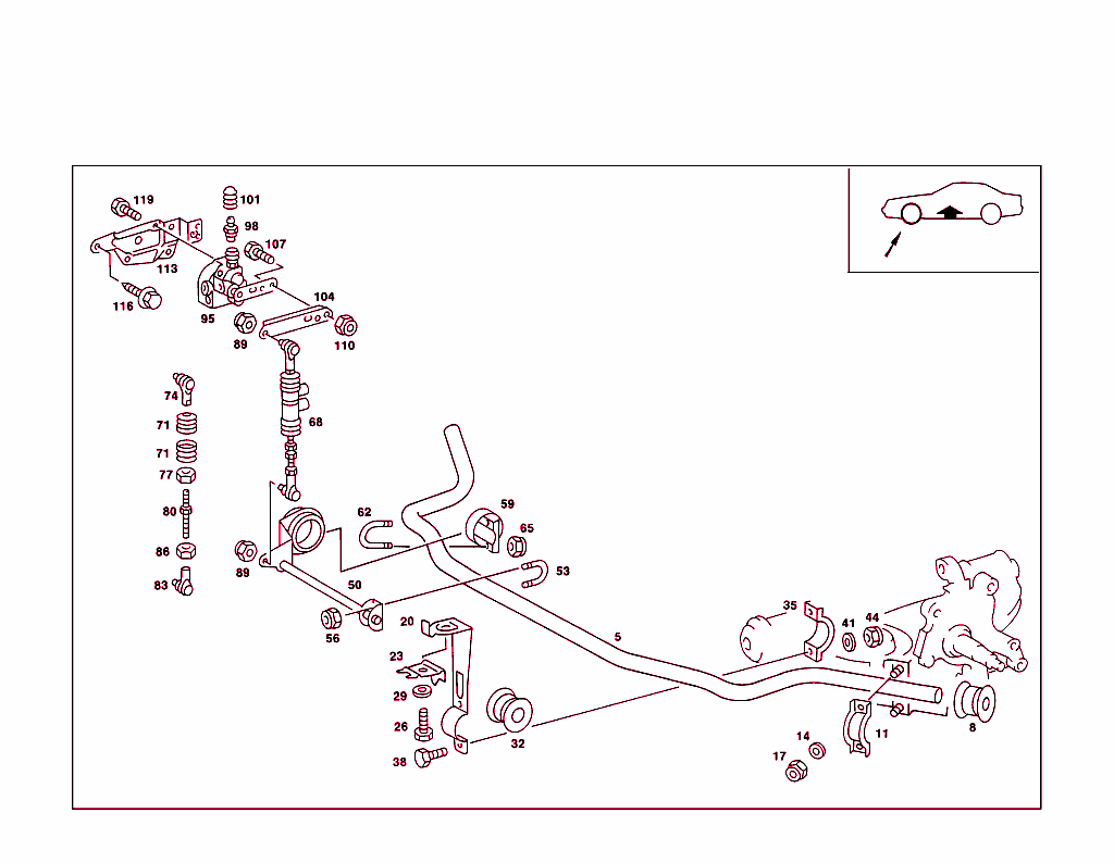 Front Torsion Bar & Height Control Valve Used With Self-Levelling Device