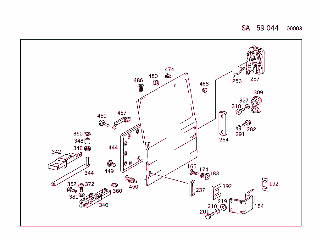 Rear Panel Door,One-Wing
