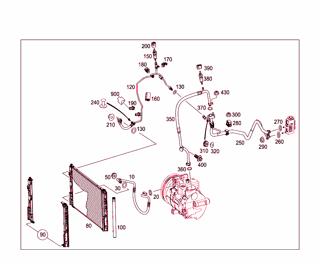 Refrigerant Line Arrangement