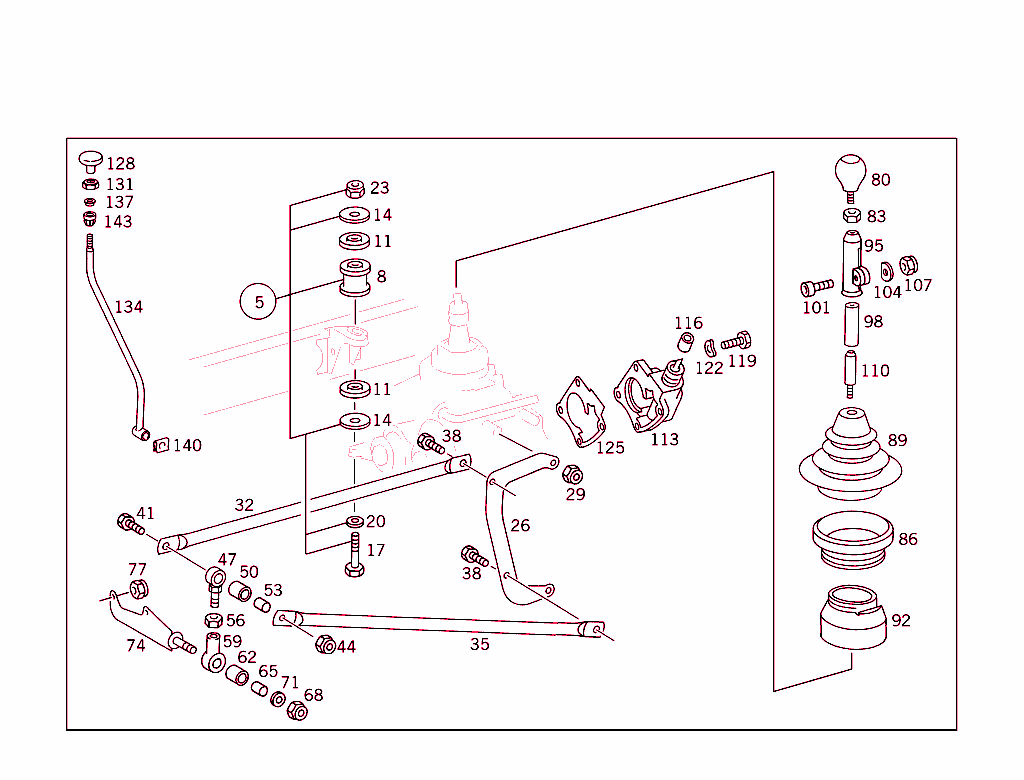 Transfer Case Suspension & Shifting Mechanism