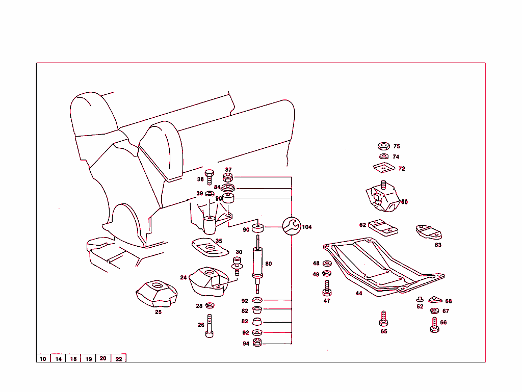 Rubber Mounting To Engine Support