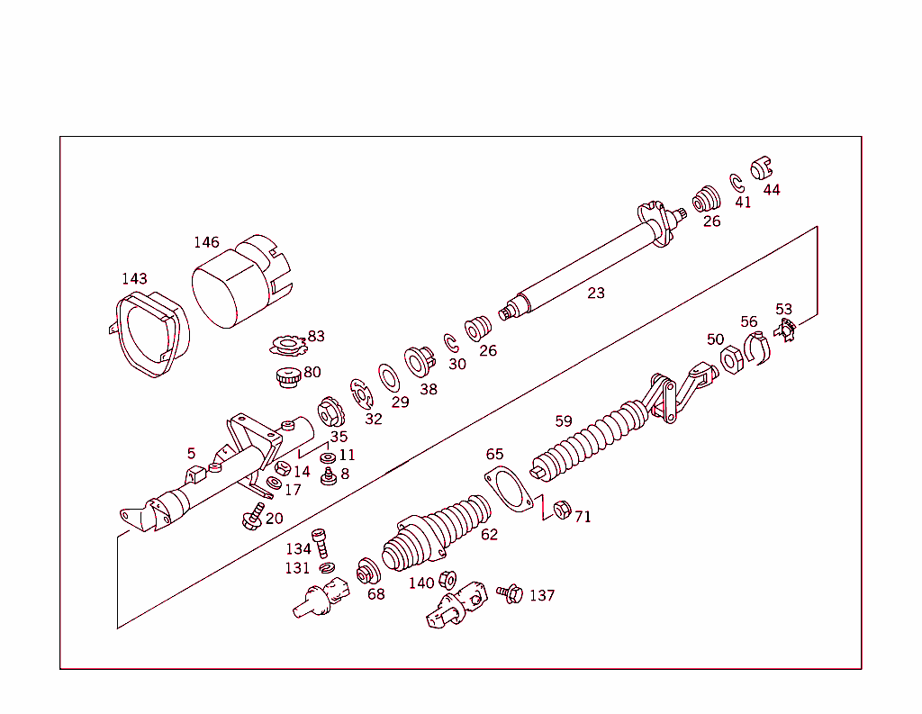Steerg.column Jacket Tube & Steerg. Shaft
